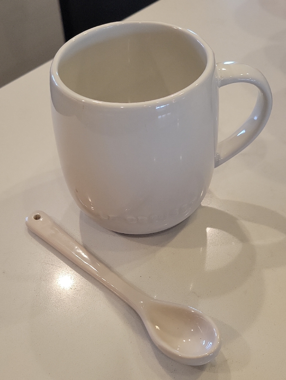 Retired Meringue Sphere Mug With Cafe Spoon